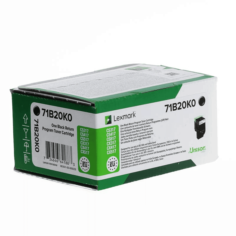 Lexmark Tóner 71B20K0 Negro Lexmark Tóner 71B20K0 Negro