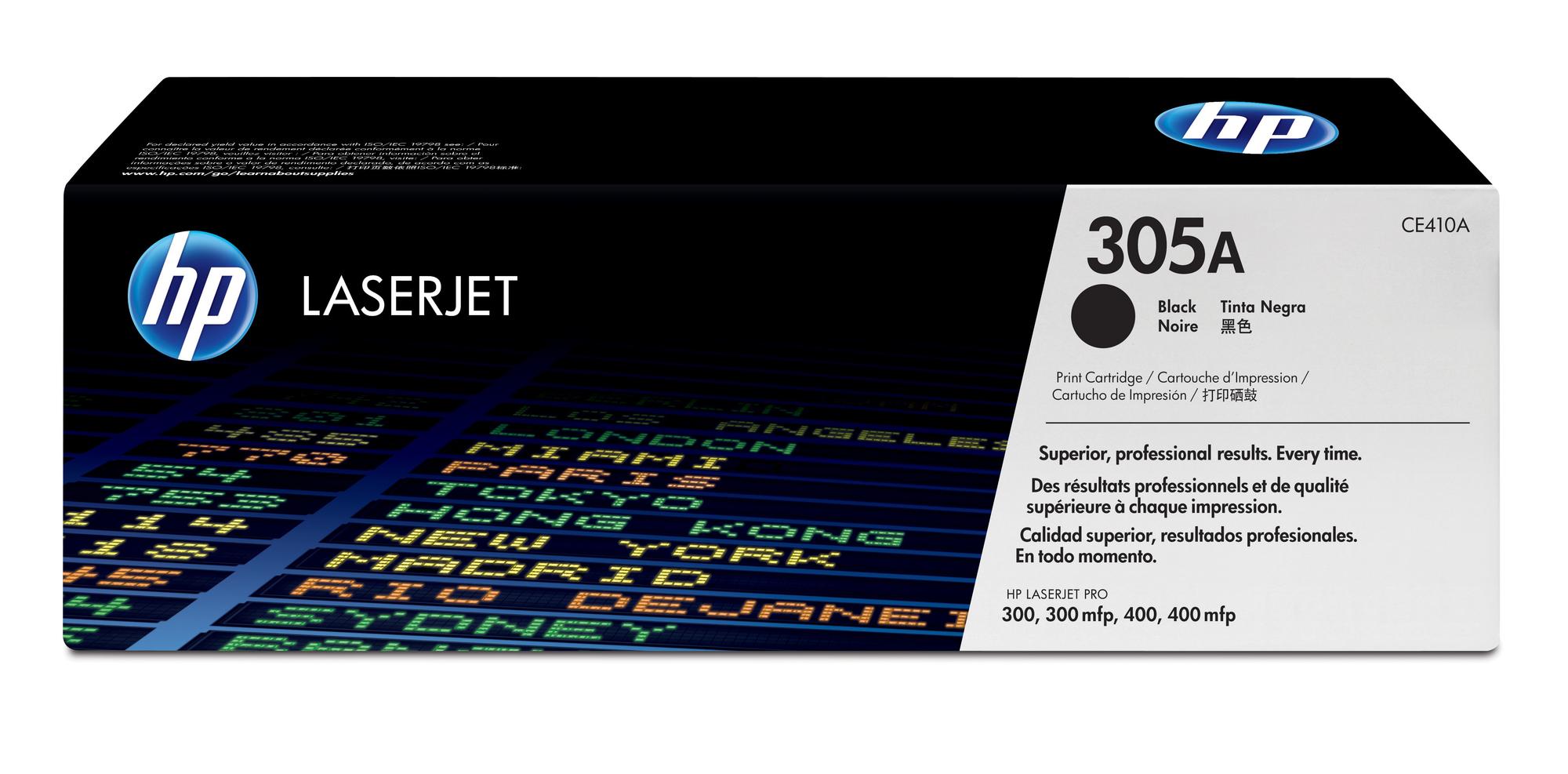 HP Toner 305A / CE410A Black Standard