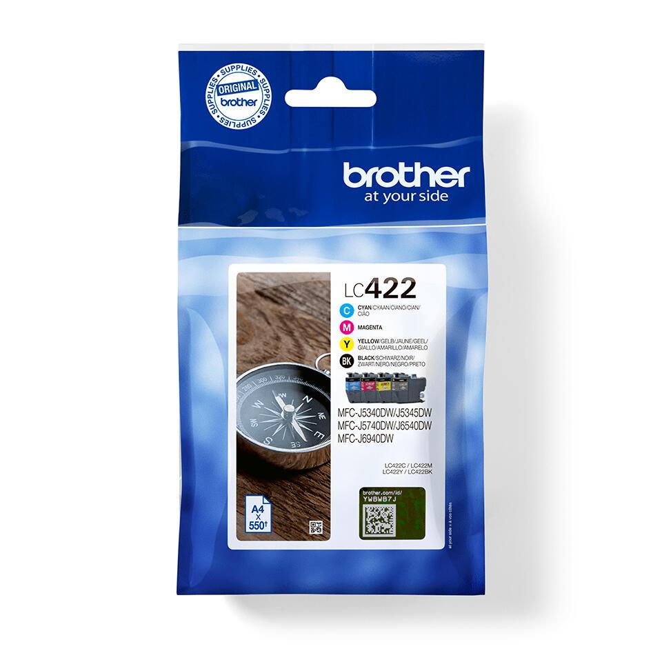 Brother Encre LC-422VAL / LC422VAL BK,C,M,Y Multipack