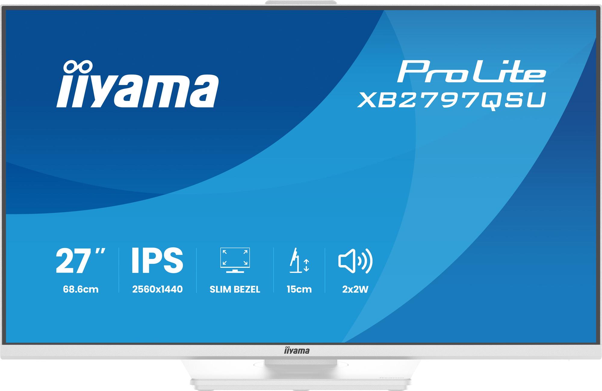 iiyama Monitor ProLite XB2797QSU / XB2797QSU-W1 Weiß 68,6 cm (27")