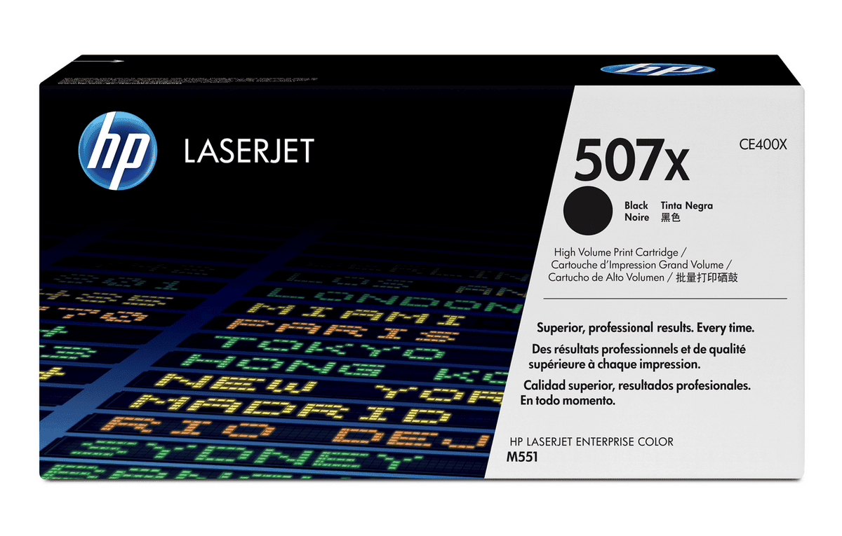 HP Toner 507X / CE400X Schwarz XL
