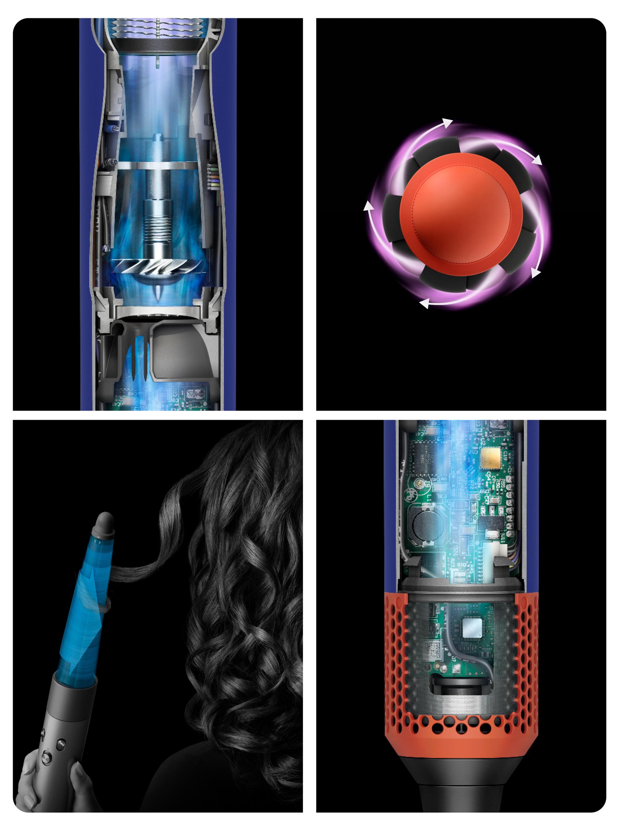 Dyson Fer à friser Airwrap i.d. Curly+Coily / 533736-01 Noir, orange, turquoise