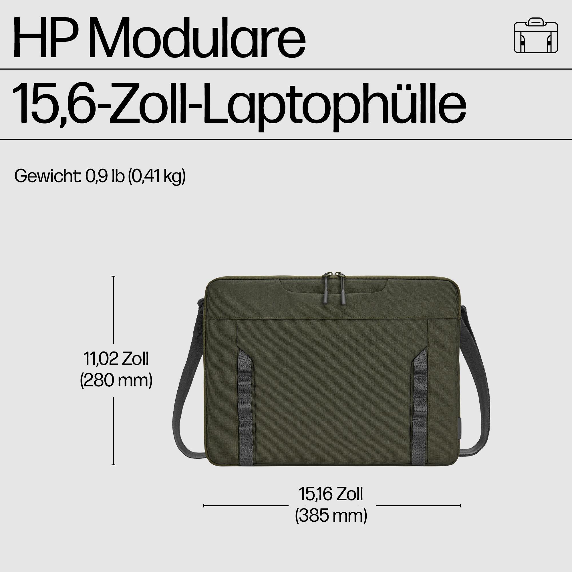 HP Notebook case Modular 15" / 9J498AA Green