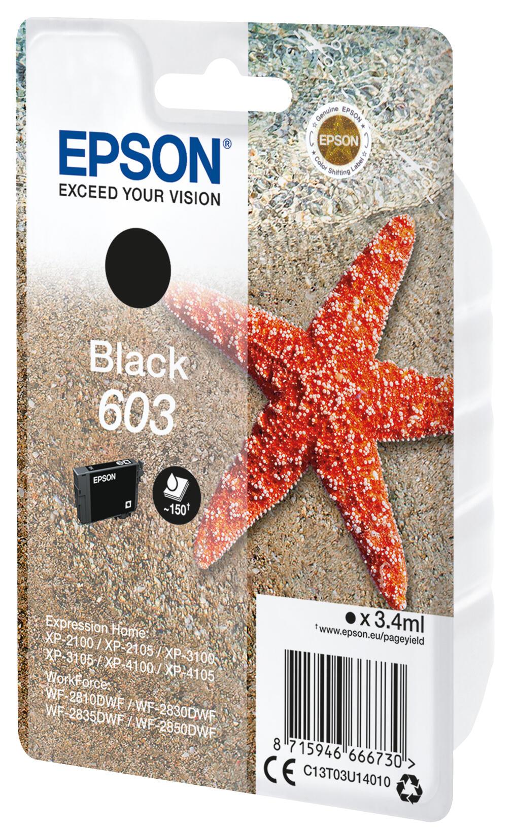 Epson Tinte 603 / C13T03U14010 Schwarz Standard
