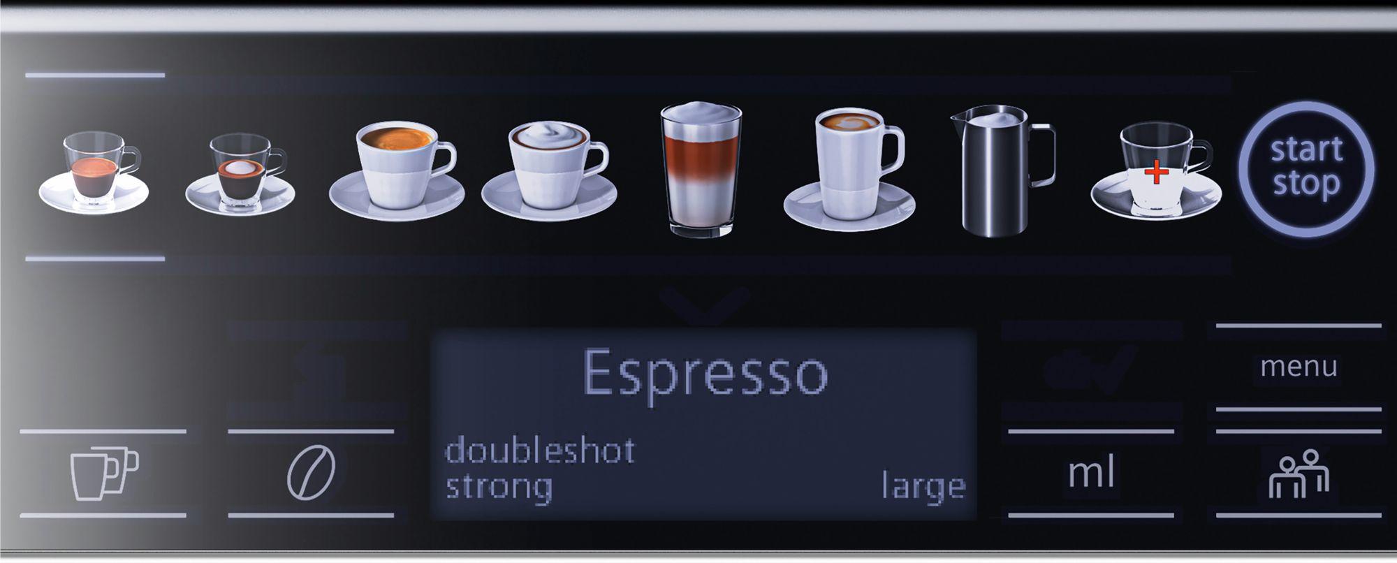 Siemens Kaffeevollautomat EQ.6 plus s700 / TE657319RW Schwarz, Grau