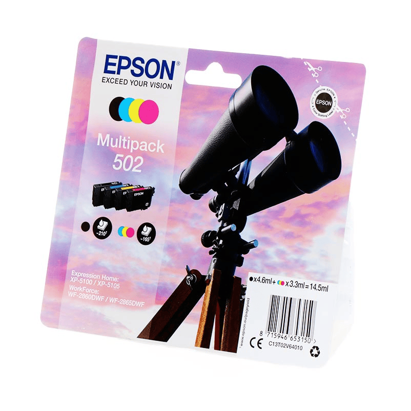 Epson Tinte 502 / C13T02V64010 BK,C,M,Y