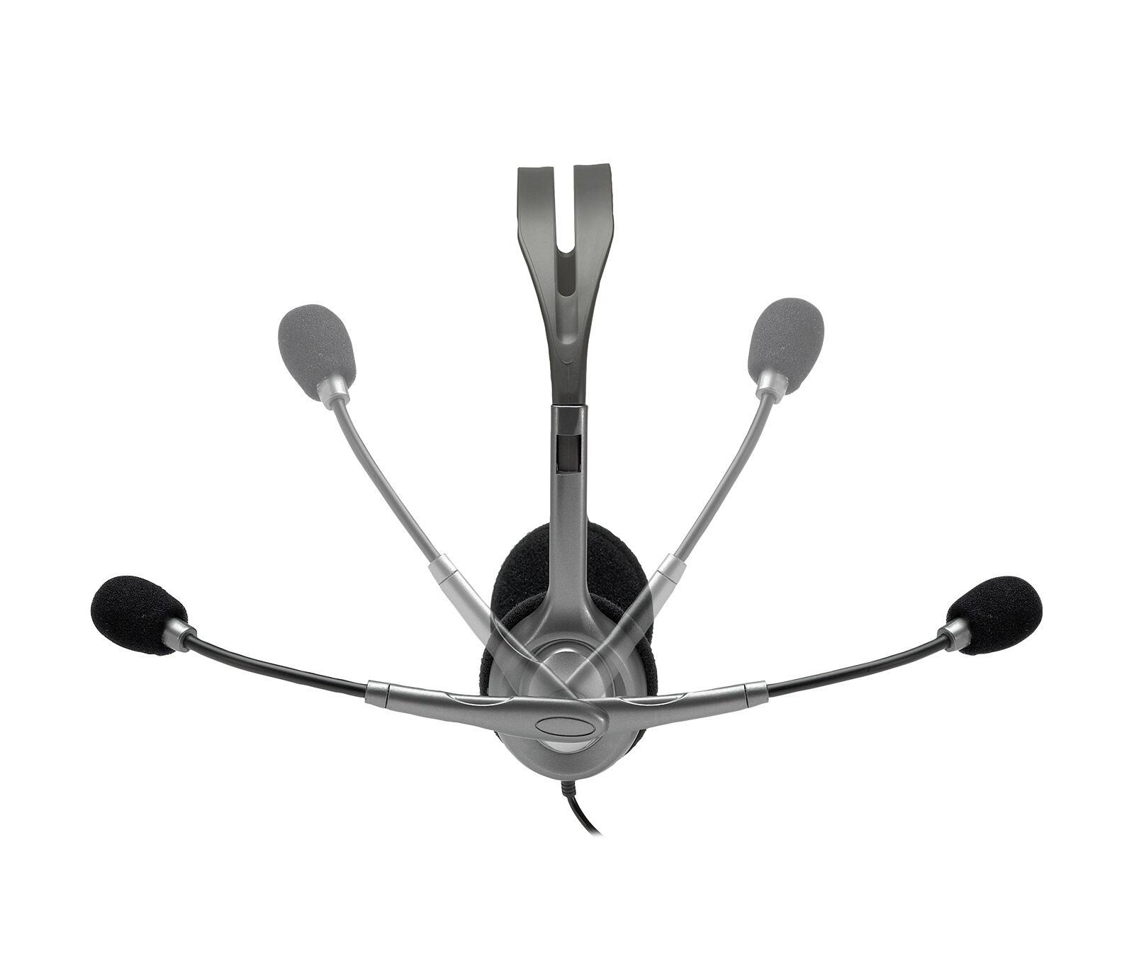 Logitech Headset H110 / 981-000271 Grau, Dunkles Grau