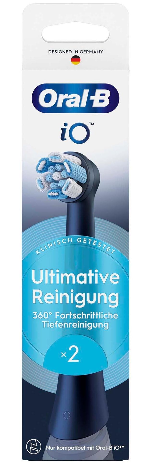 Oral-B Attachable toothbrush iO Ultimative Reinigung / 8700216373807 Black Doppelpack