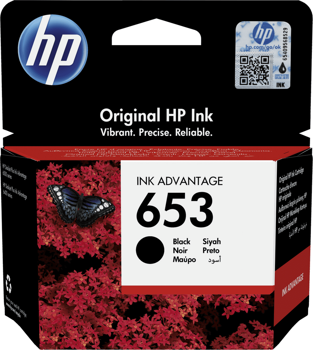 HP Tinte 653 / 3YM75AE Schwarz