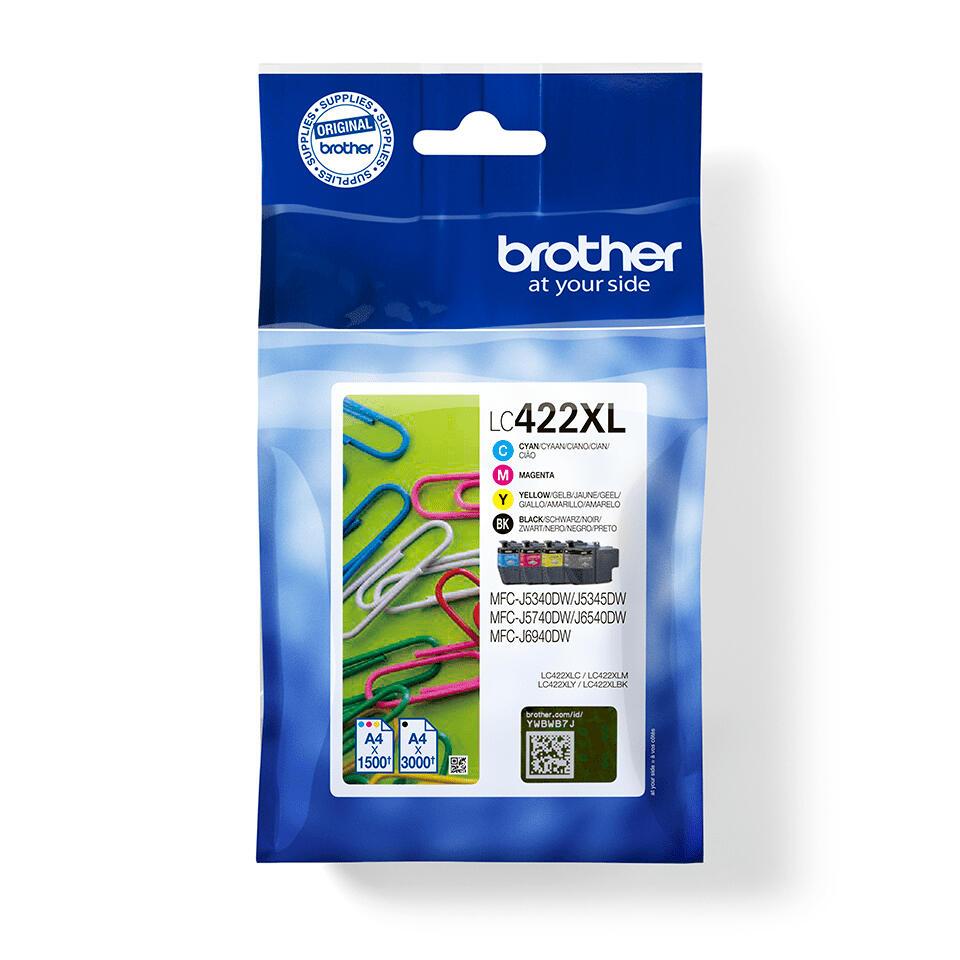 Brother Encre LC-422XLVAL / LC422XLVAL BK,C,M,Y XL Multipack