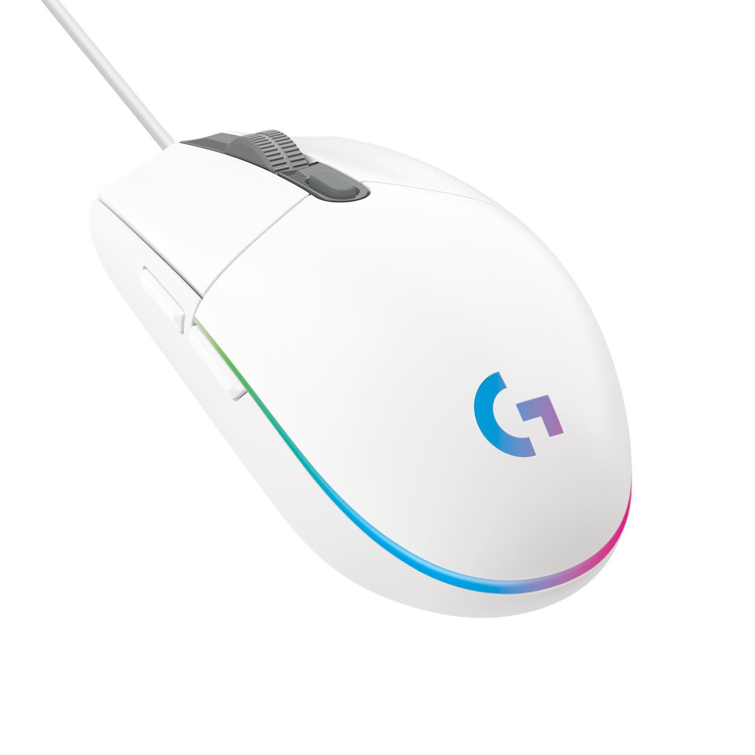 Logitech Maus G203 Lightsync / 910-005797 Weiß
