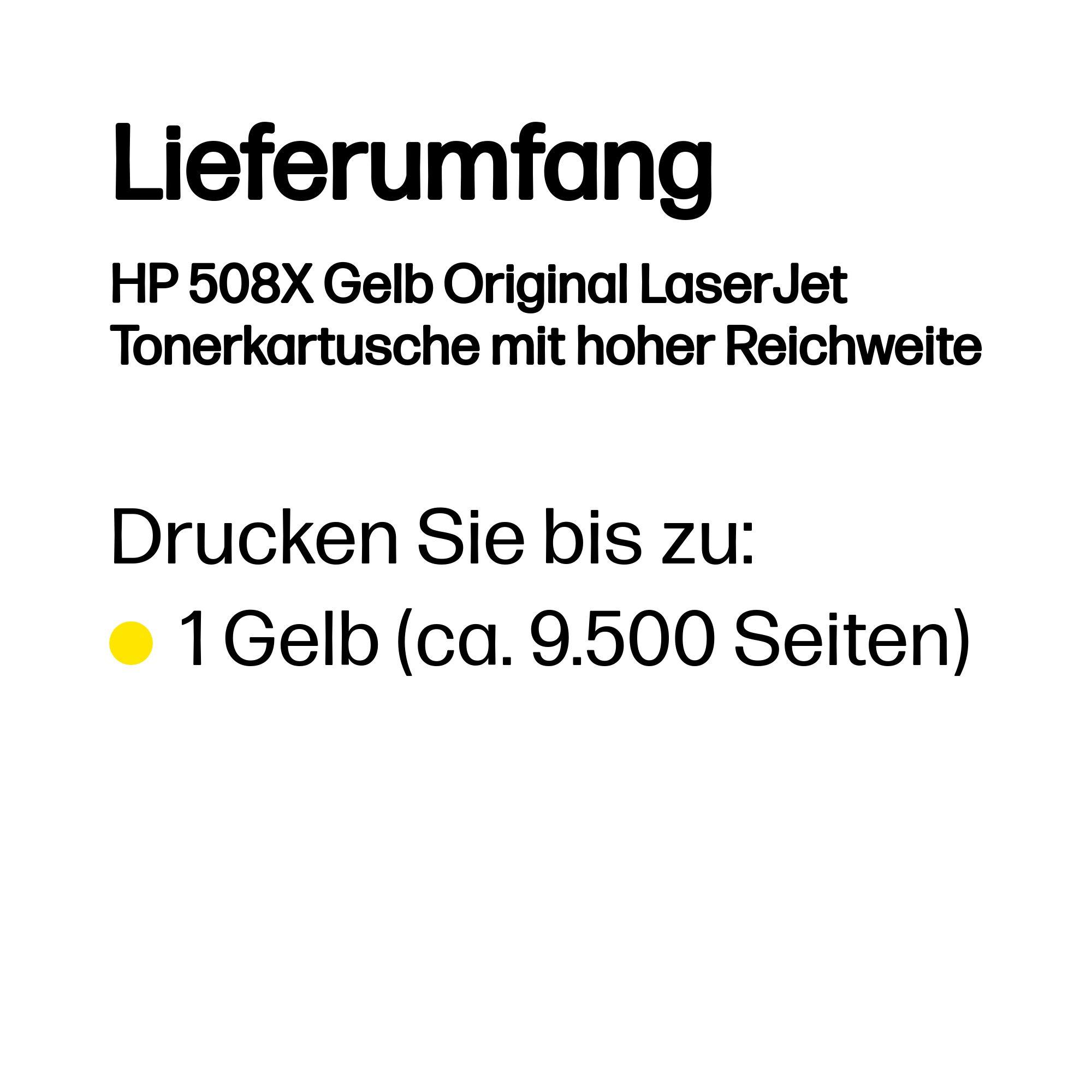 HP Tóner 508X / CF362X Amarillo Standard
