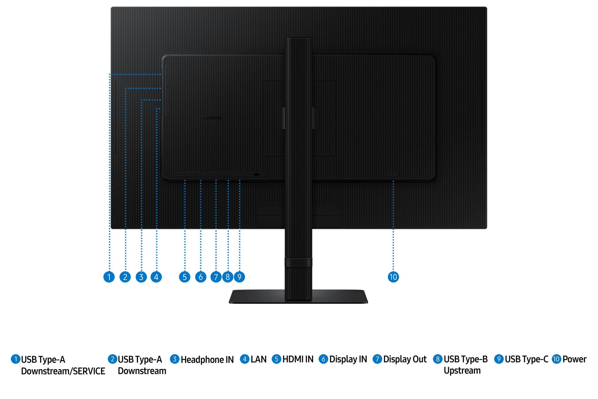 Samsung Monitor ViewFinity LS27D600UAU / LS27D600UAUXEN Negro 68,6 cm (27")