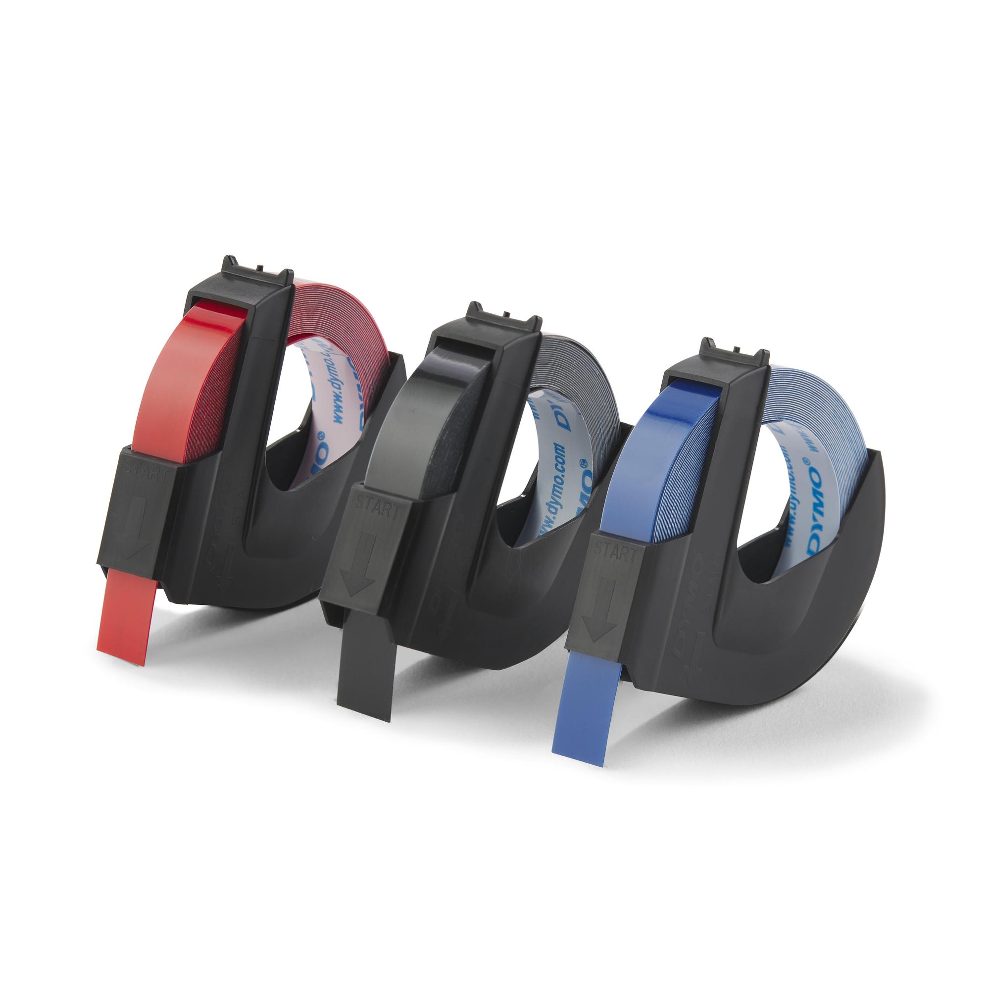 DYMO Nastro colorato S0847750 Nero, rosso Multipack
