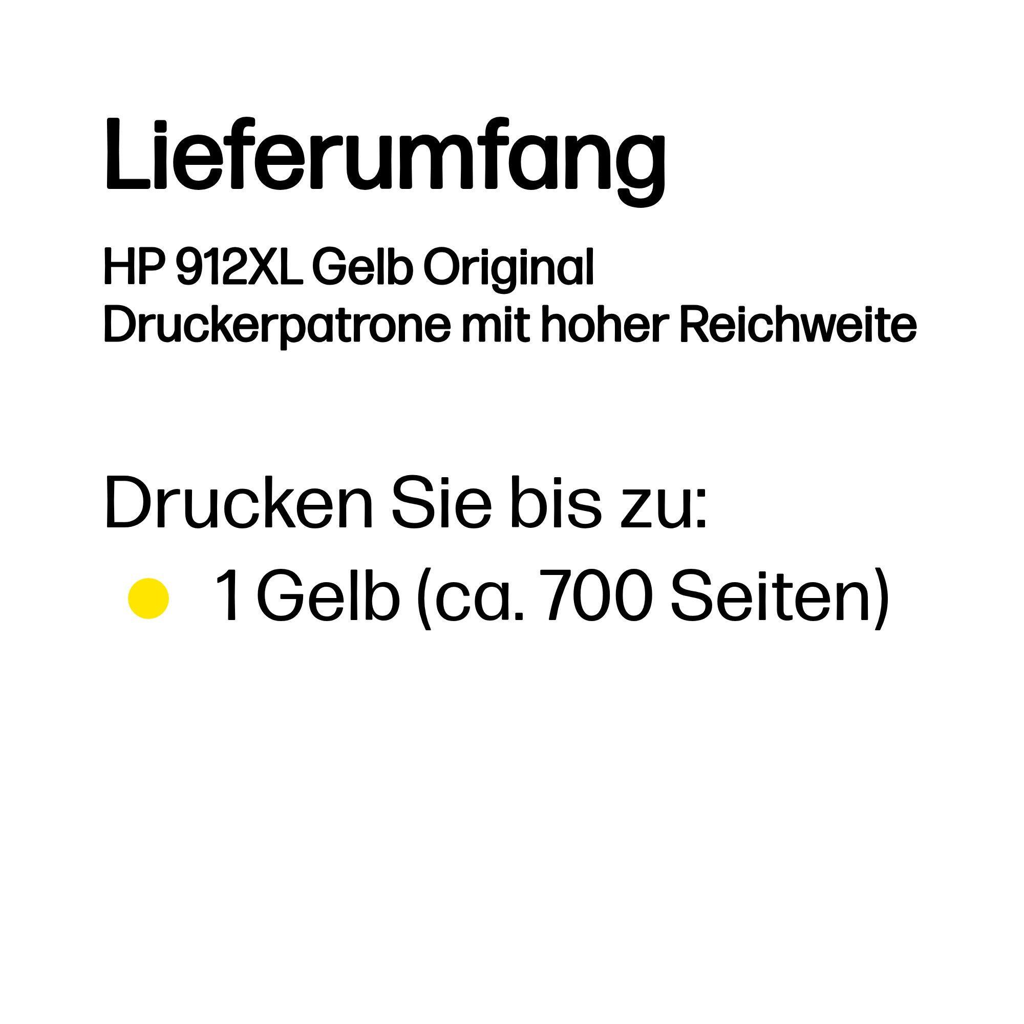 HP Encre 912XL / 3YL83AE Jaune XL
