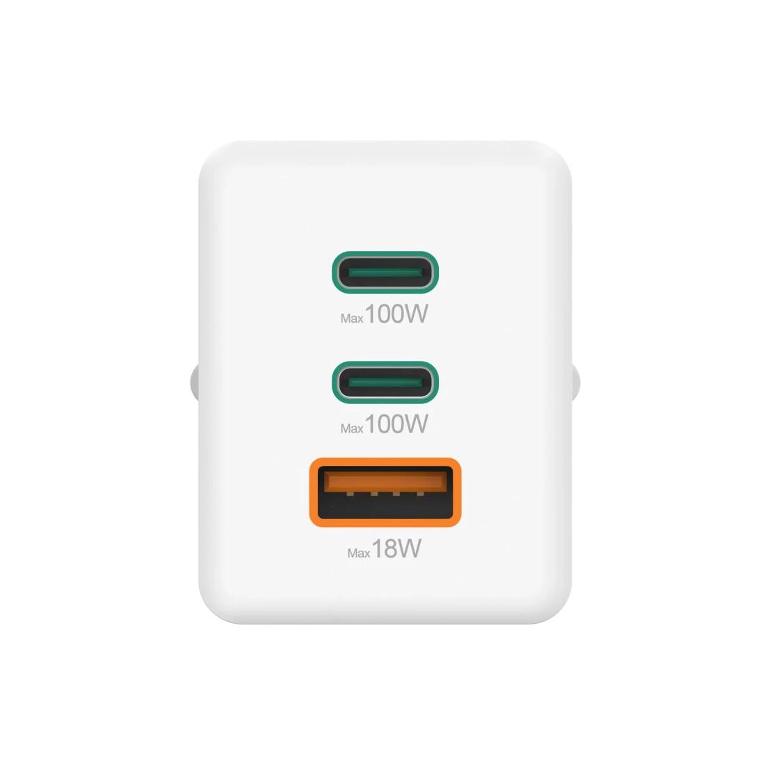 Hama Caricabatterie wireless USB-C USB-A 100W / 00201997 Bianco