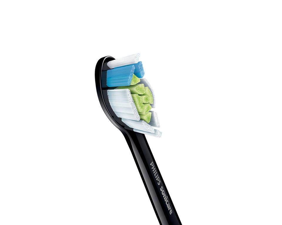 Philips Spazzolino da denti collegabile Sonicare W2 Optimal White / HX6064/88 Nero 4-Pack