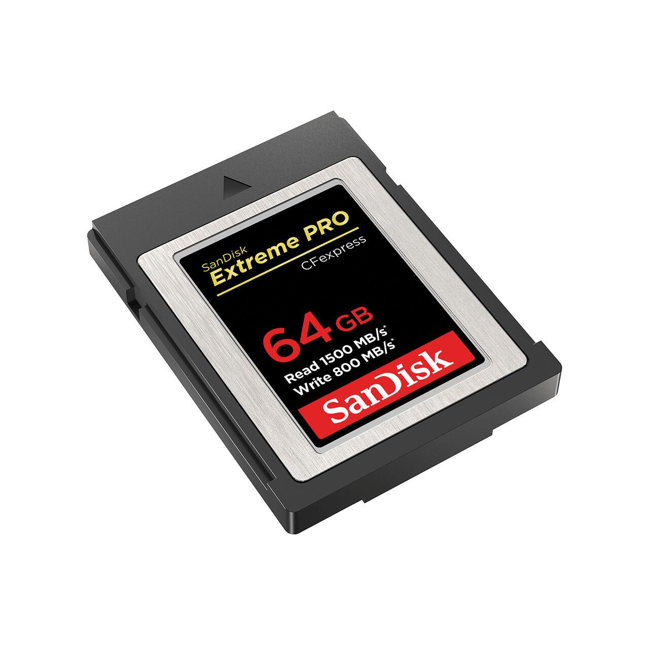 SanDisk Carte CFexpress Extreme PRO CFexpress 64GB / SDCFE-064G-GN4NN Noir