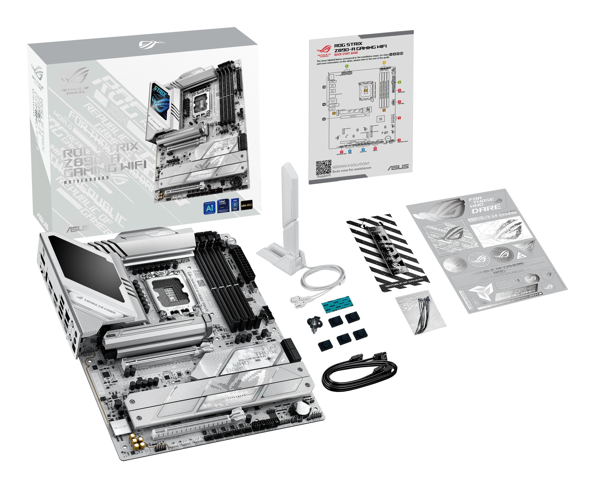 ASUS Carte mère ROG Strix Z890-A Gaming WiFi / 90MB1I90-M0EAY0 Blanc