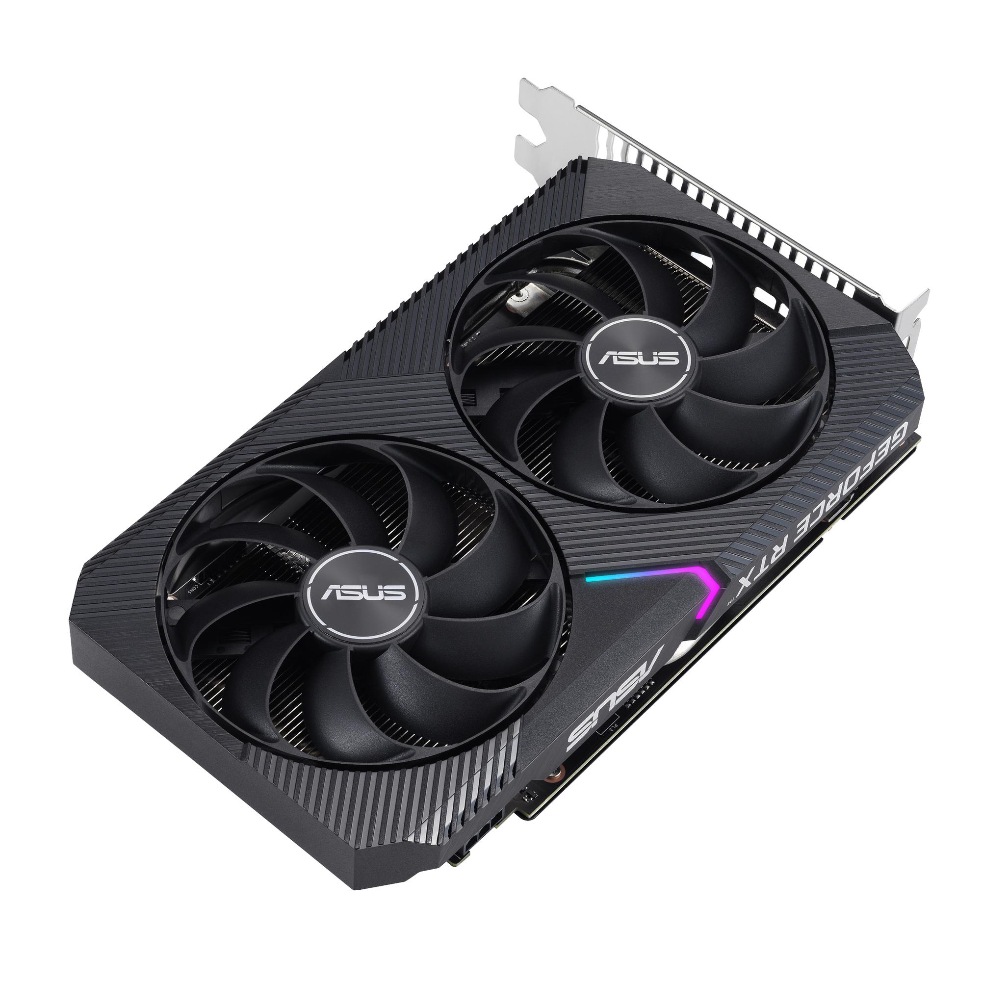 ASUS Graphics card Dual GeForce RTX 3050 V2 OC 8GB / 90YV0GH6-M0NA00 Black S