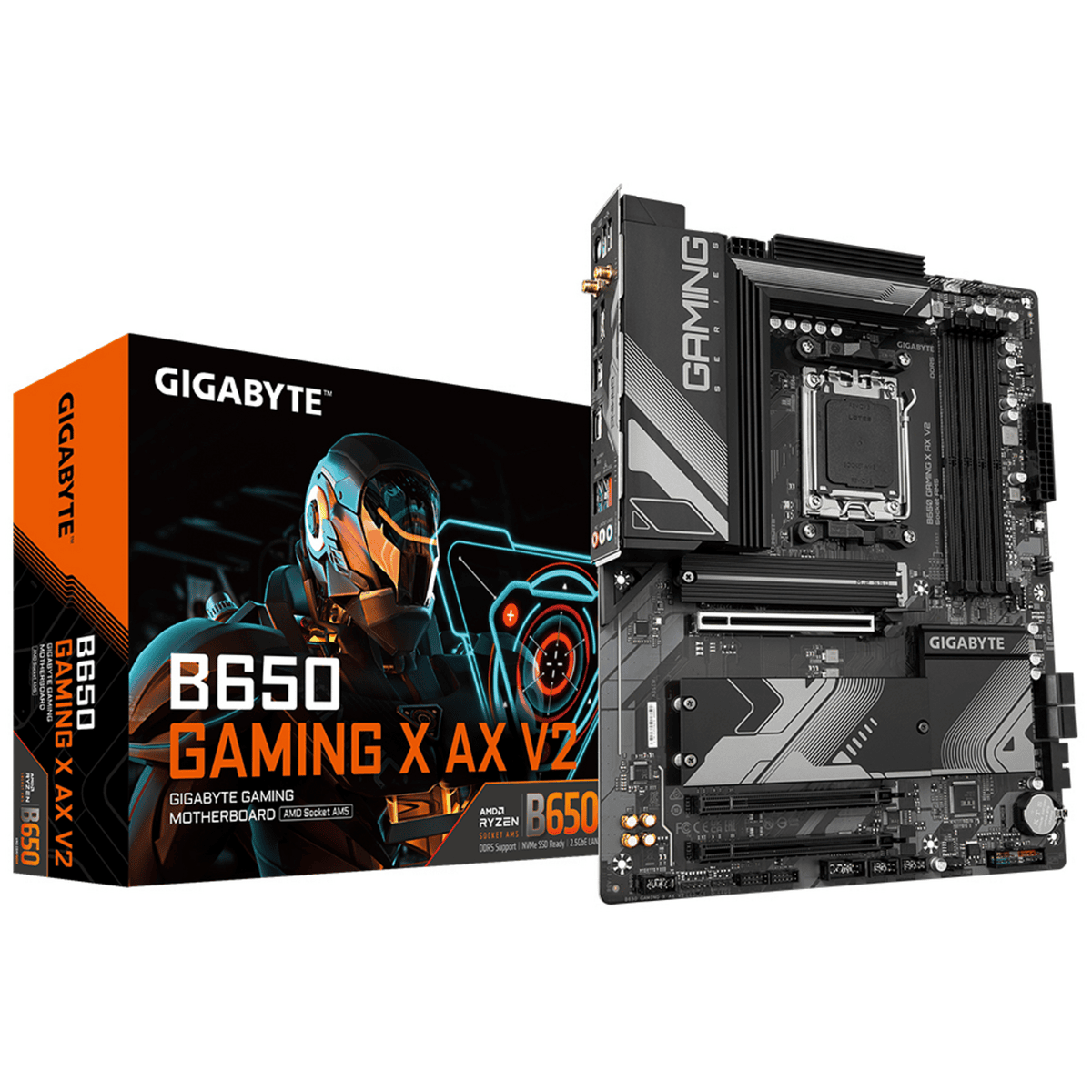 Gigabyte Mainboard B650 GAMING X AX V2 / B650 GAMING X AX V2 Schwarz