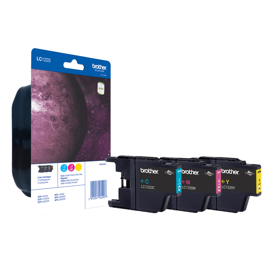 Brother Tinte LC-1220RBWBP / LC1220RBWBP C,M,Y Multipack in Blister Brother Tinte LC-1220RBWBP / LC1220RBWBP C,M,Y Multipack in Blister