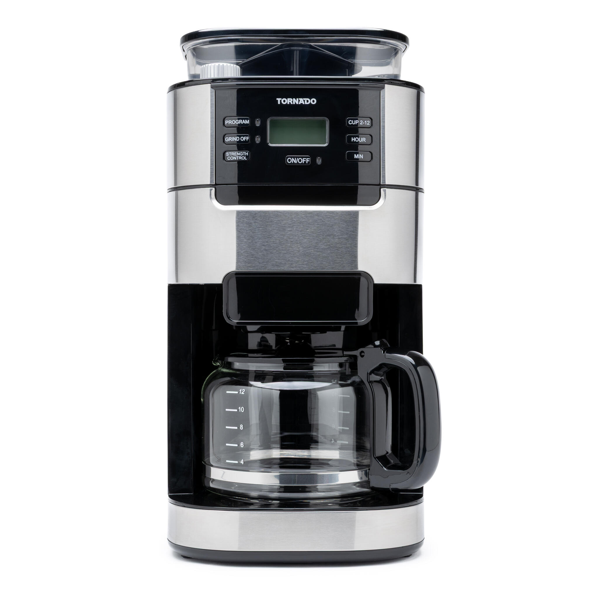 TORNADO Cafetera de filtro TCM1025A-GS Negro