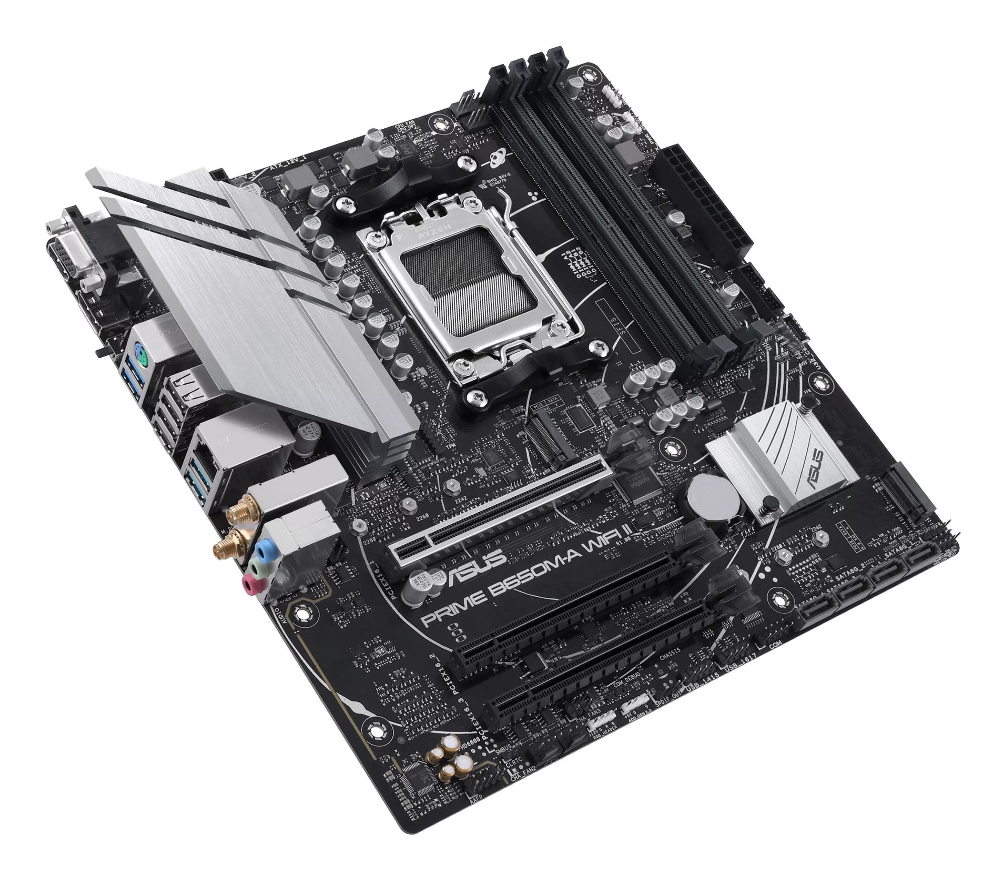 ASUS Placa base PRIME B650M-A WIFI II / 90MB1EG0-M0EAY0 Negro