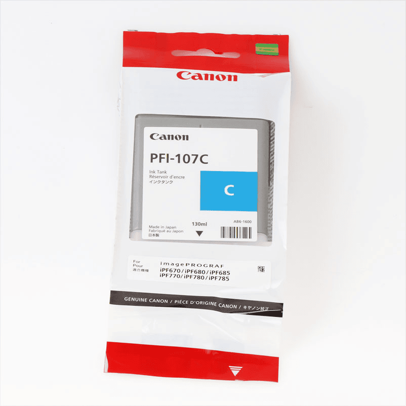 Canon Encre PFI-107C / 6706B001 Cyan