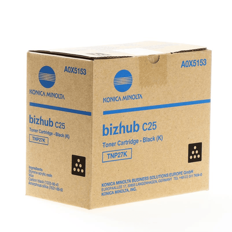 Konica Minolta Toner TNP27K / A0X5153 Schwarz