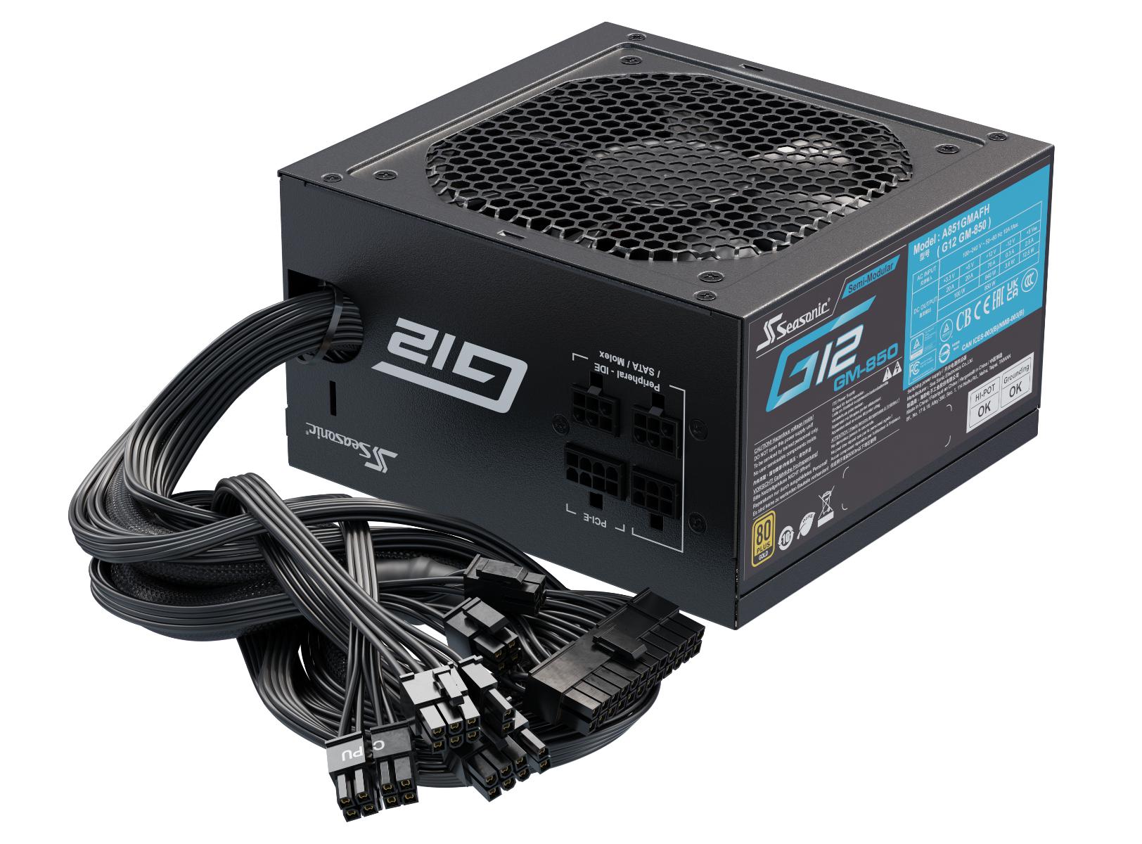 Seasonic Fuente de alimentación para PC G12 GM-850 / SSR-850FM Negro