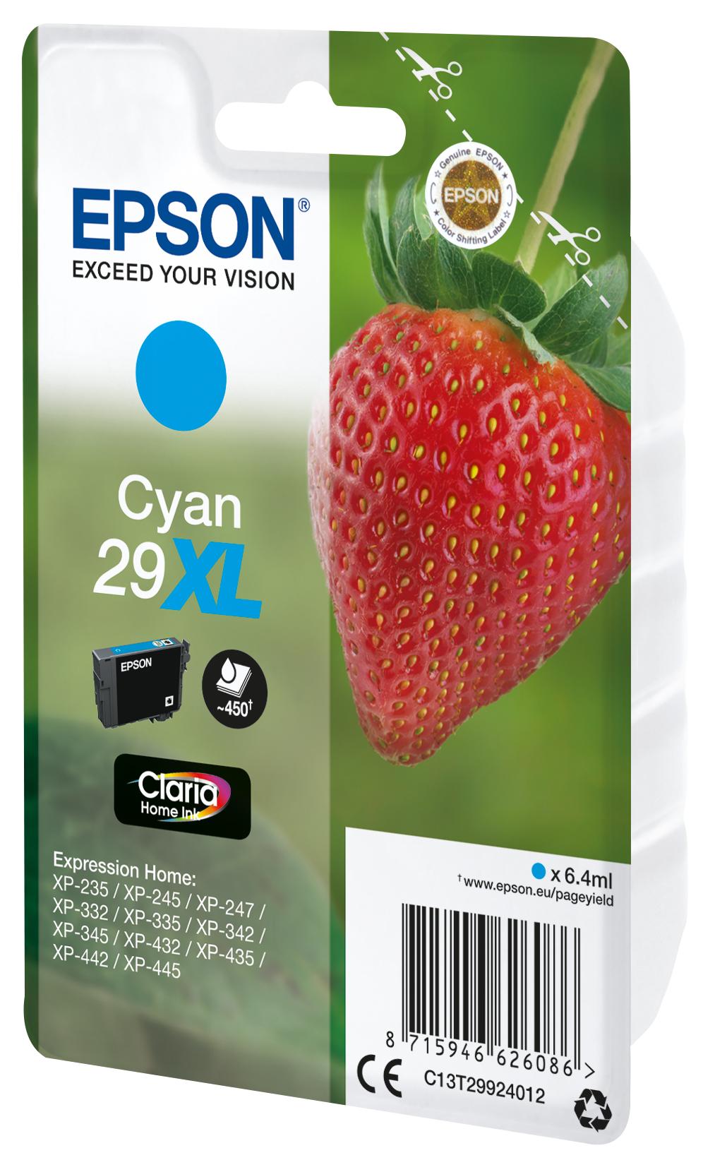 Epson Tinte 29XL / C13T29924012 Cyan XL
