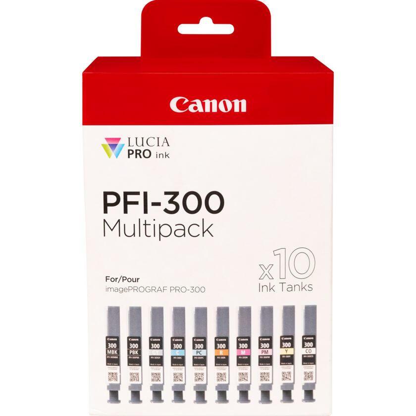 Canon Encre PFI-300 / 4192C008 Multicolore 10-Pack