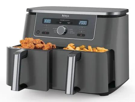 SharkNinja Heißluft Fritteuse Ninja Max Dual Zone / DZ400EU Grau