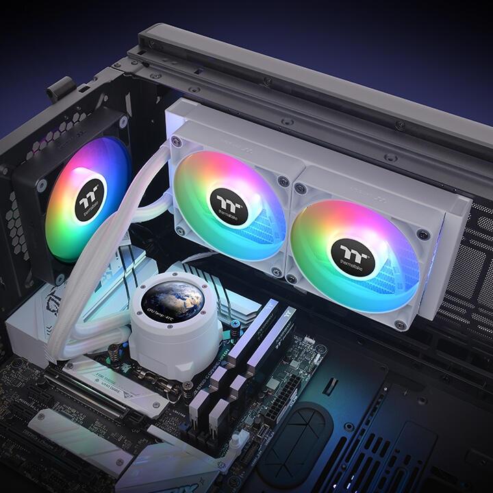 Thermaltake Water cooling TH240 V2 Ultra ARGB Sync / CL-W404-PL12SW-A White