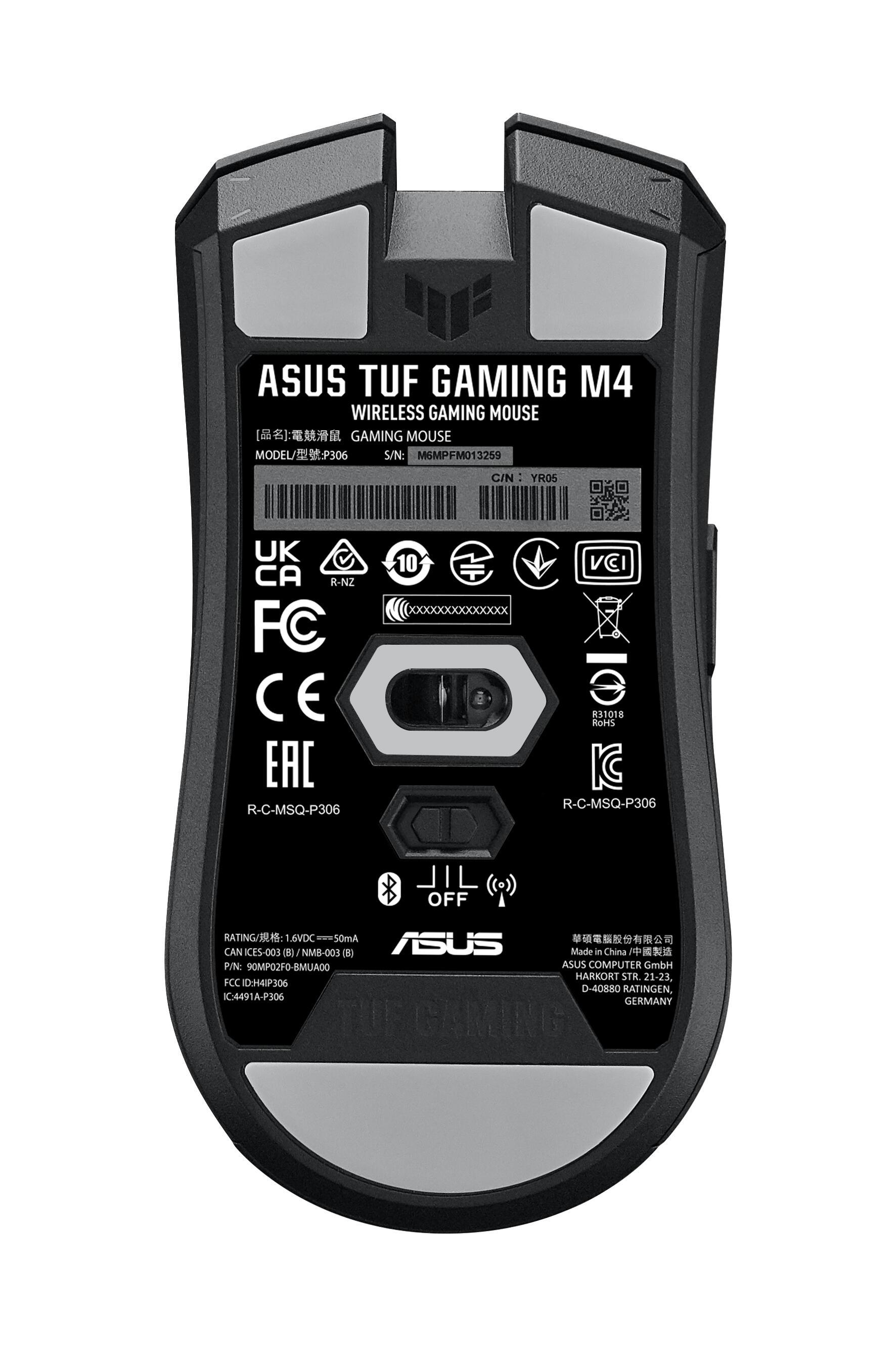 ASUS Ratón M4WL / 90MP02F0-BMUA00 Negro