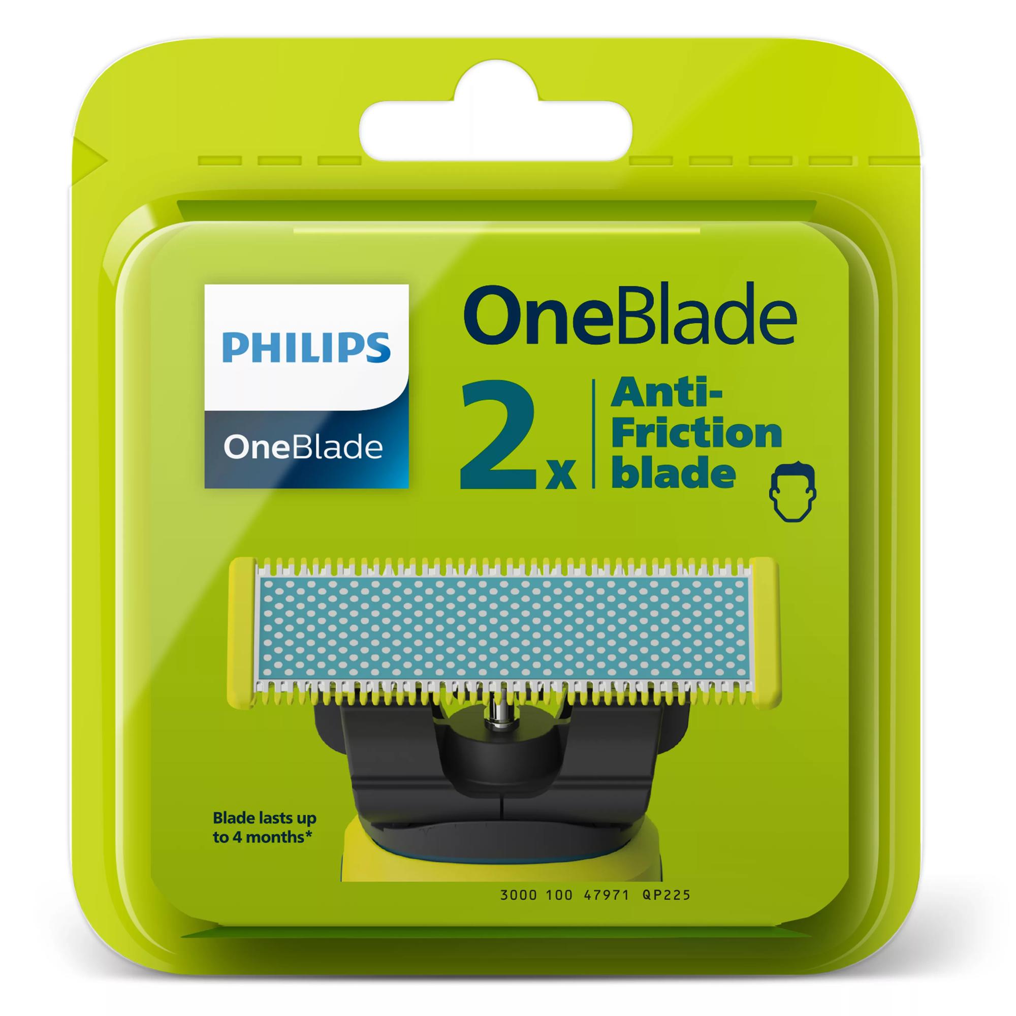 Philips Razor blade OneBlade / QP225/50 Blue, Green Doppelpack