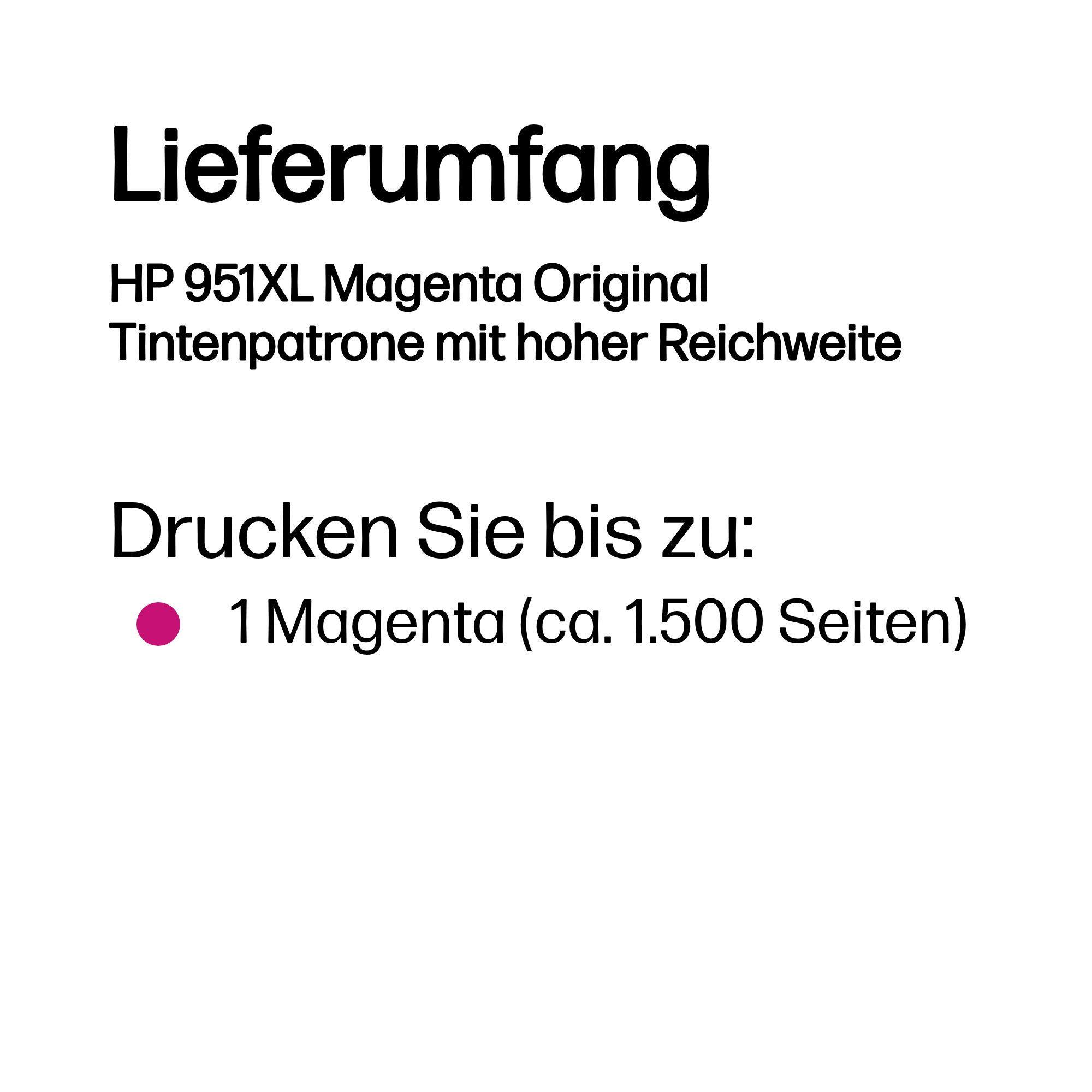 HP Tinte 951XL / CN047AE Magenta XL
