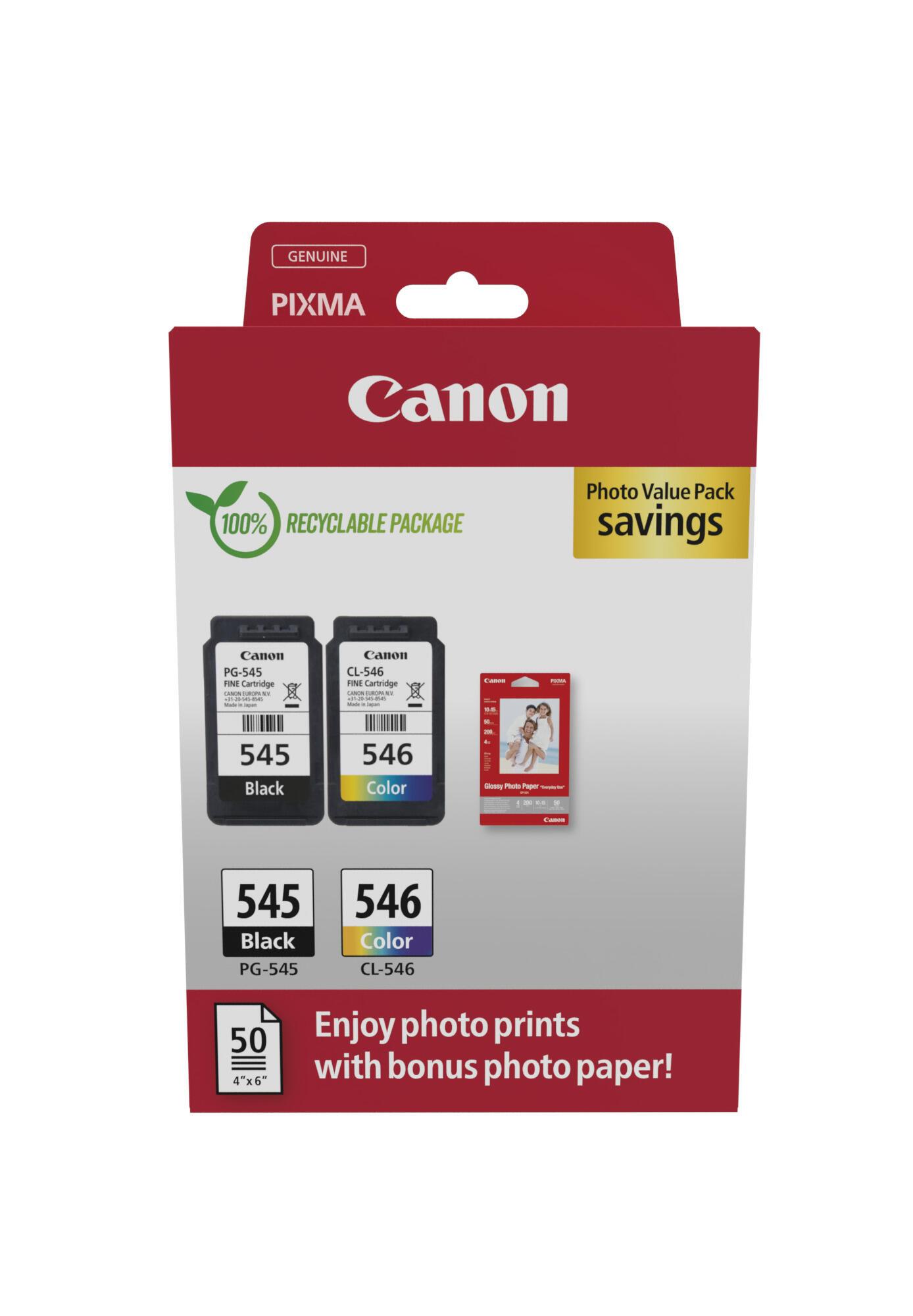 Canon Tinta PG-545/CL-546 / 8287B008 BK,C,M,Y Multipack