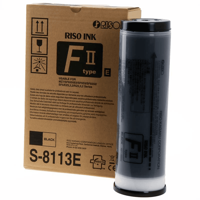 Riso Tinte S-8113E Schwarz Doppelpack