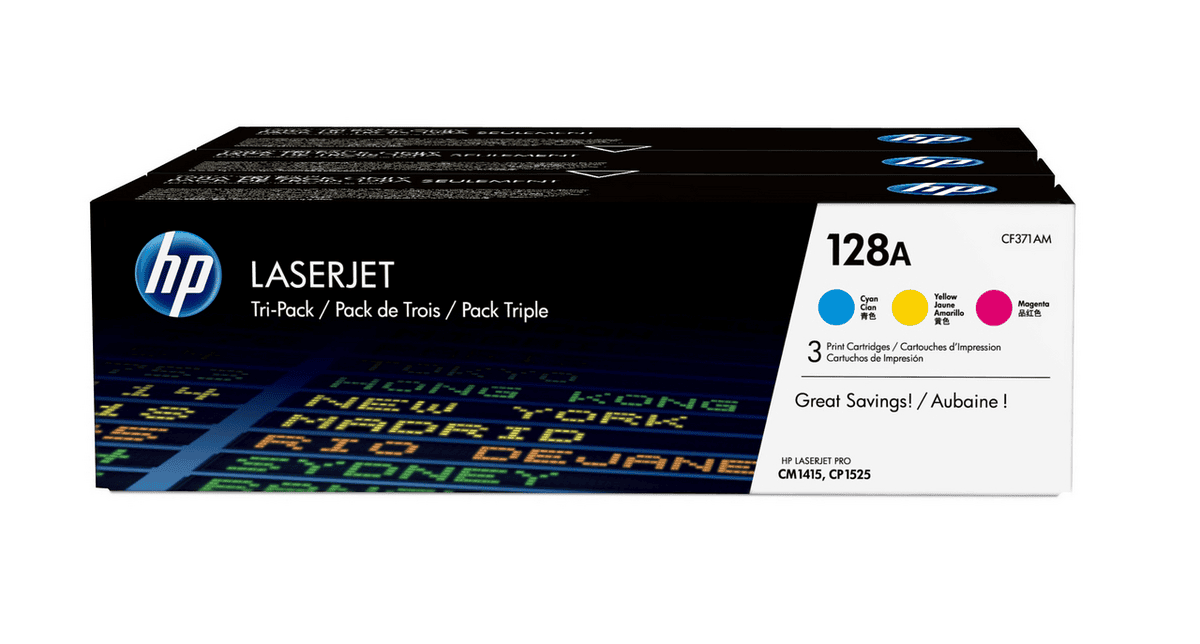 HP Toner 128A / CF371AM C,M,Y Multipack HP Toner 128A / CF371AM C,M,Y Multipack