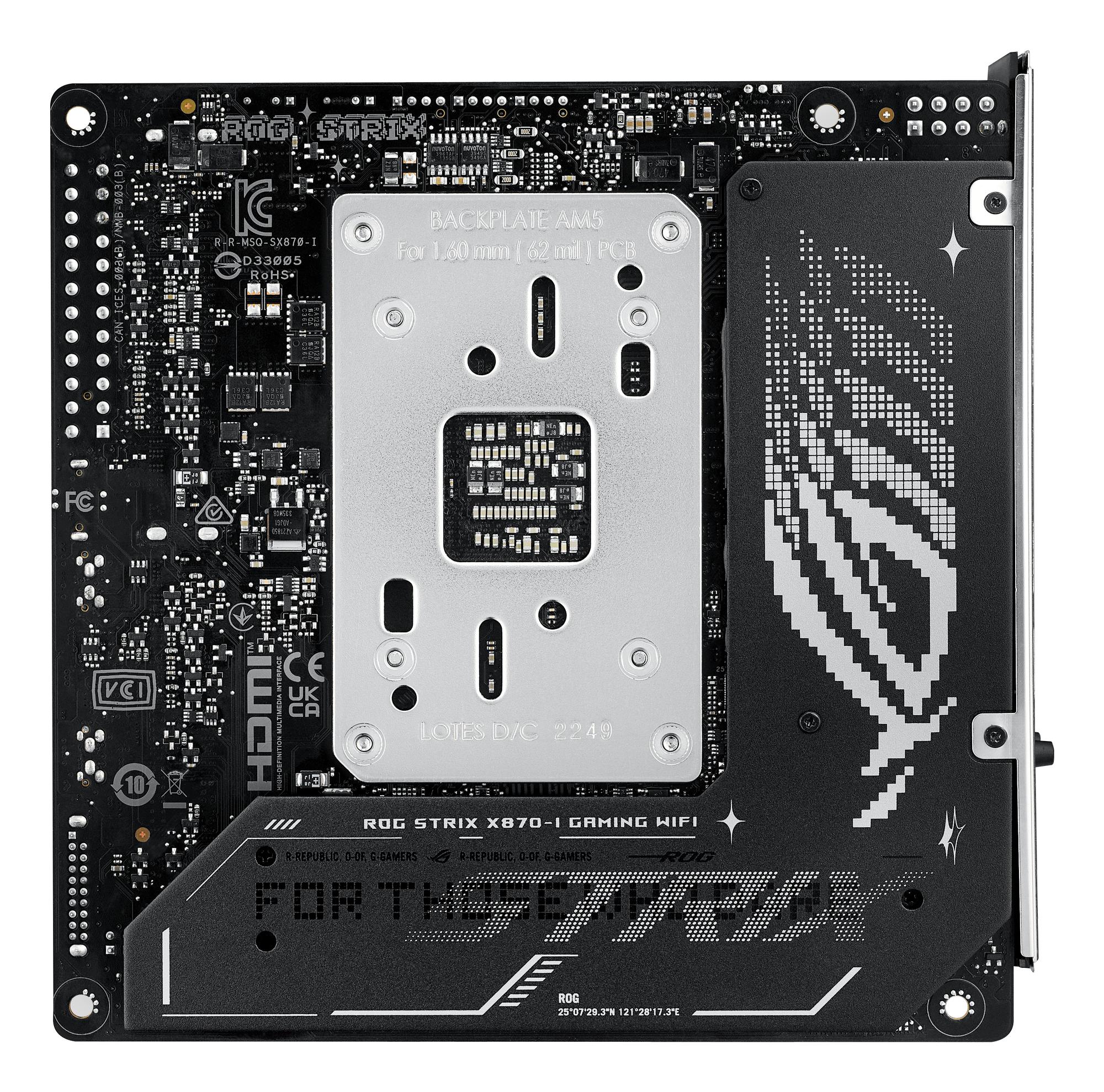 ASUS Placa base ROG Strix X870-I Gaming WiFi / 90MB1IW0-M0EAY0 Negro