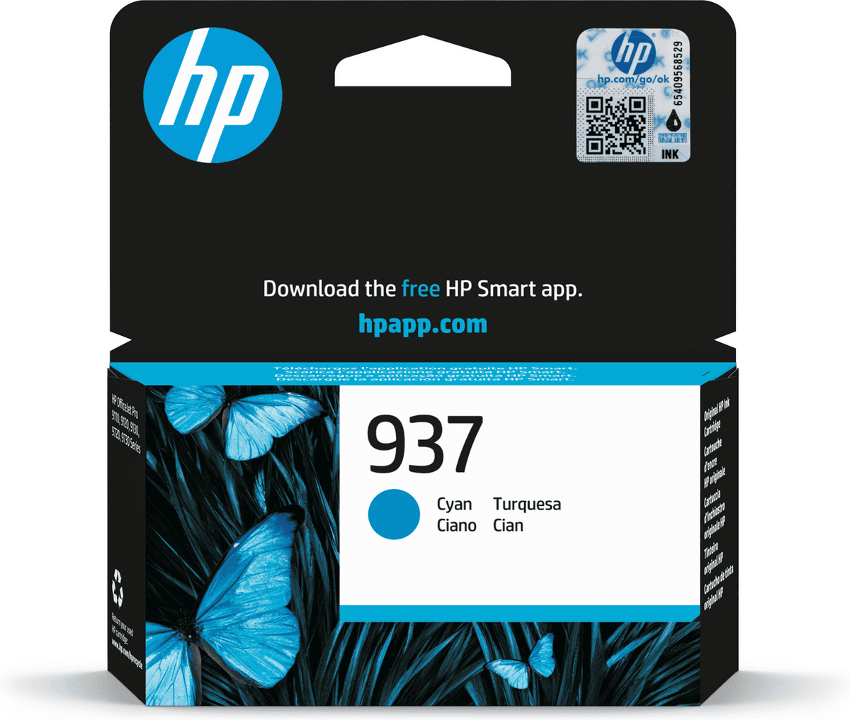 HP Ink 937 / 4S6W2NE Cyan