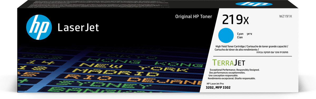 HP Toner 219X / W2191X Cyan XL
