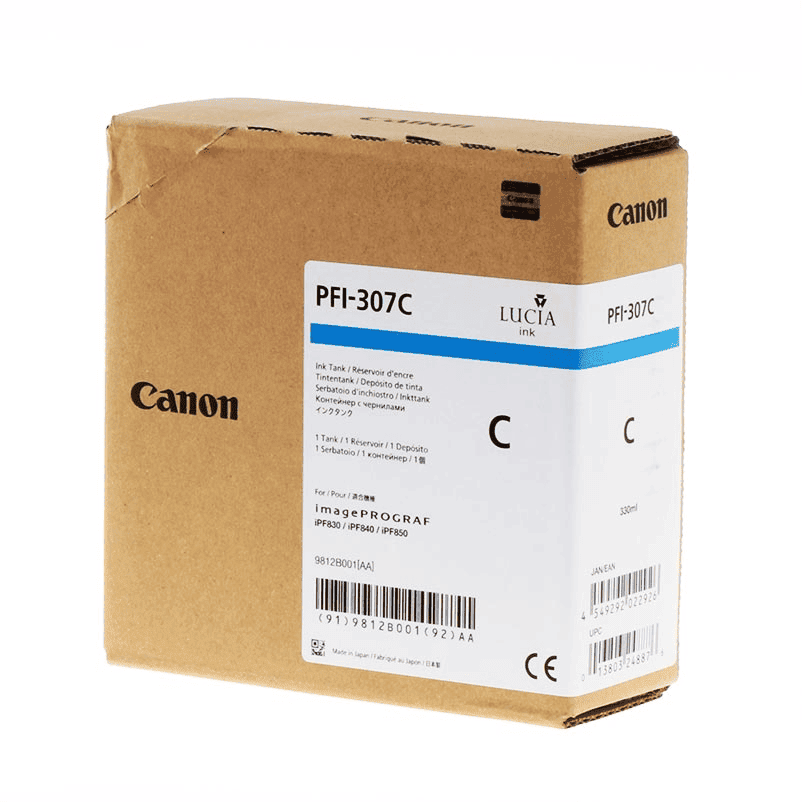 Canon Tinta PFI-307C / 9812B001 Cian