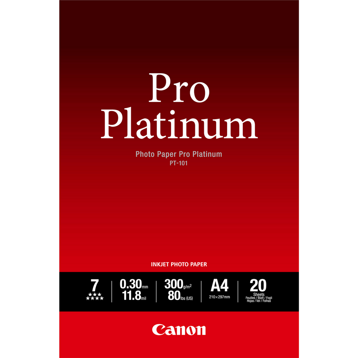 Canon Papier PT-101 / 2768B016 Blanc