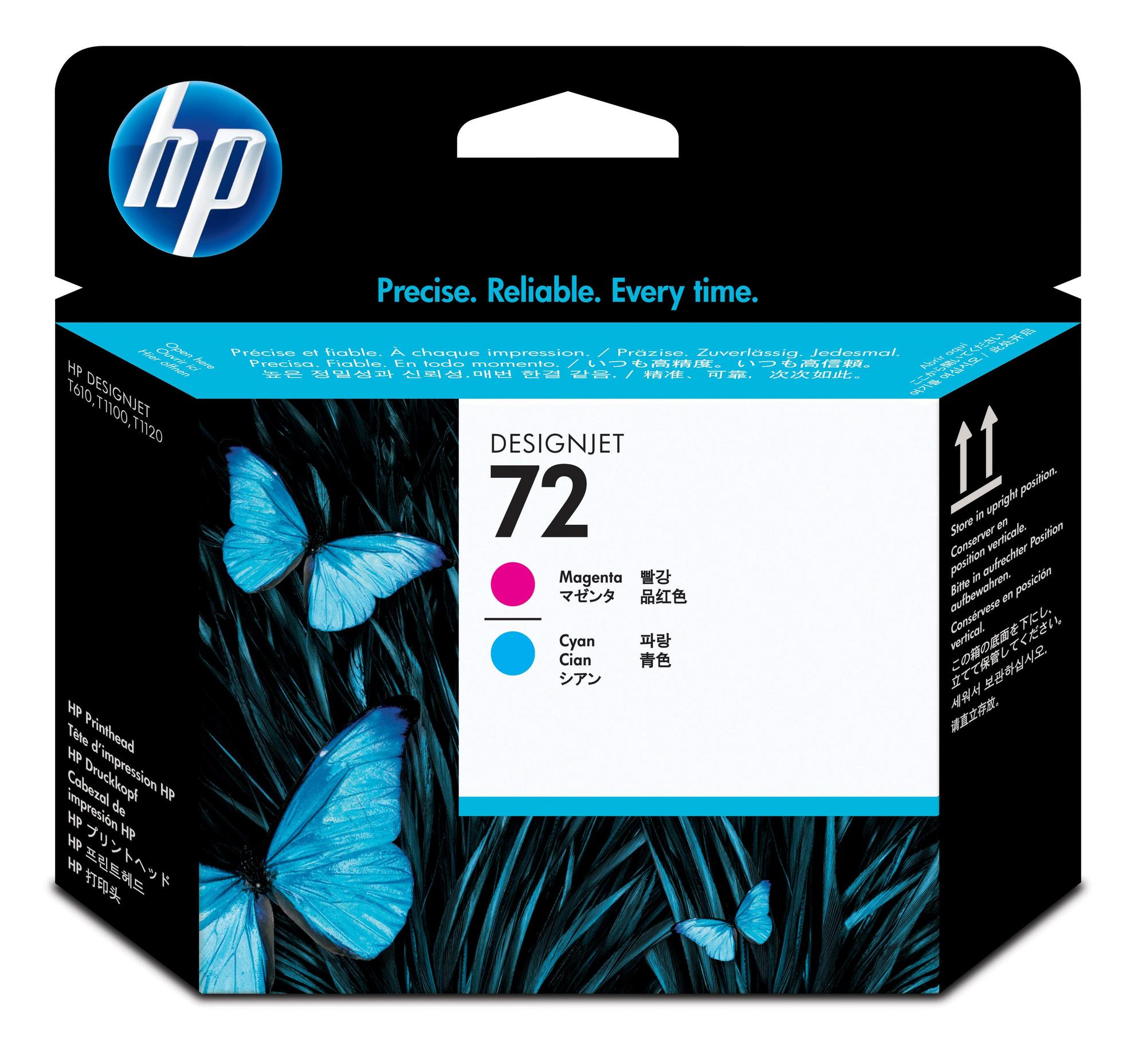 HP Druckkopf 72 / C9383A Cyan, Magenta