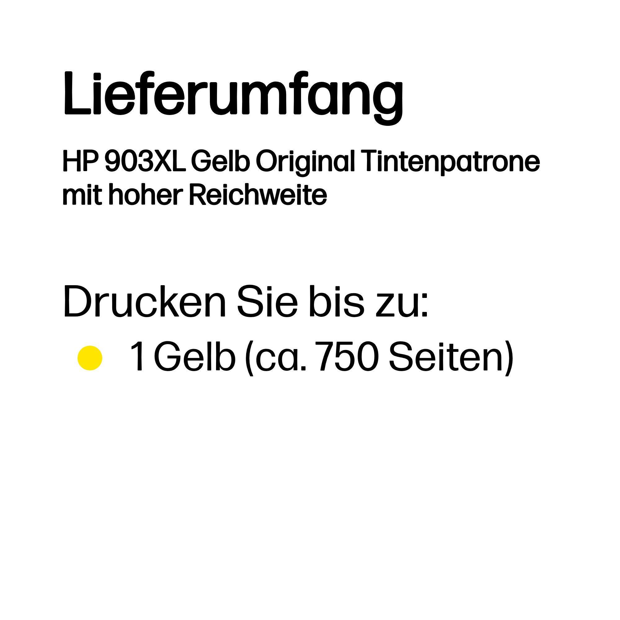 HP Tinte 903XL / T6M11AE Gelb XL