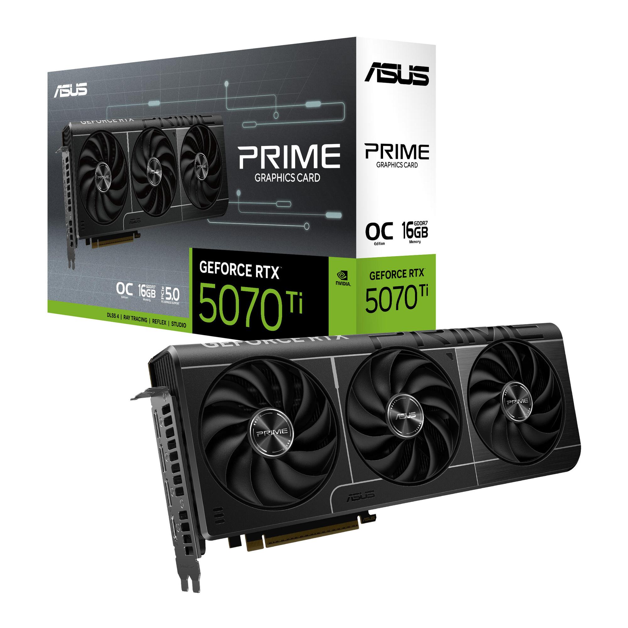 ASUS Tarjeta gráfica PRIME RTX5070TI O16G / 90YV0MF0-M0NA00 Negro