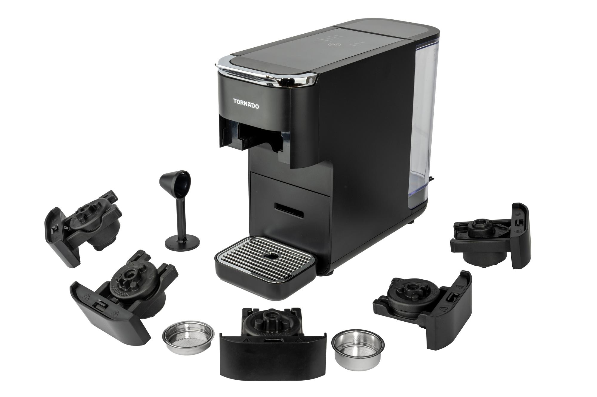 TORNADO Kapselmaschine 5-in-1 Capsule Coffee Maker / TCM7042-GS Schwarz